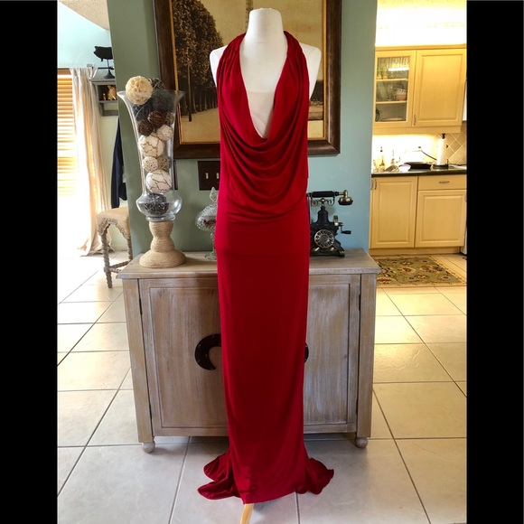 ‼️SOLD‼️NWT JVN by Jovani red formal gown size 4 - Picture 4 of 8